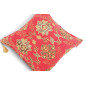 Turkish Fabric Pillow Cover 18x18, Red Boho Throw Pillow, Topkapi Palace Pattern Decorative Sofa Accent Ethnic Cushion Case Turkish Fabric Pillow Cover 18x18, Red Boho Throw Pillow, Topkapi Palace Pattern Decorative Sofa Accent Ethnic Cushion Case