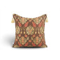 Turkish Fabric Pillow Cover 18x18, Brown Boho Throw Pillow, Topkapi Palace Pattern Decorative Sofa Accent Ethnic Cushion Case Turkish Fabric Pillow Cover 18x18, Brown Boho Throw Pillow, Topkapi Palace Pattern Decorative Sofa Accent Ethnic Cushion Case