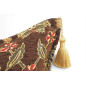 Turkish Fabric Pillow Cover 18x18, Brown Boho Throw Pillow, Topkapi Palace Pattern Decorative Sofa Accent Ethnic Cushion Case Turkish Fabric Pillow Cover 18x18, Brown Boho Throw Pillow, Topkapi Palace Pattern Decorative Sofa Accent Ethnic Cushion Case