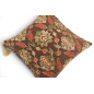 Turkish Fabric Pillow Cover 18x18, Brown Boho Throw Pillow, Topkapi Palace Pattern Decorative Sofa Accent Ethnic Cushion Case Turkish Fabric Pillow Cover 18x18, Brown Boho Throw Pillow, Topkapi Palace Pattern Decorative Sofa Accent Ethnic Cushion Case