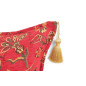 Turkish Fabric Pillow Cover 18x18, Red Boho Throw Pillow, Caucasus Carnation Pattern Decorative Sofa Accent Ethnic Cushion Case