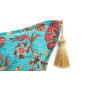 Turkish Fabric Pillow Cover 18x18, Turquoise Blue Boho Throw Pillow, Caucasus Carnation Pattern Decorative Sofa Accent Ethnic Turkish Fabric Pillow Cover 18x18, Turquoise Blue Boho Throw Pillow, Caucasus Carnation Pattern Decorative Sofa Accent Ethnic