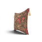 Turkish Fabric Pillow Cover 18x18, Moss Green Boho Throw Pillow,Caucasus Carnation Pattern Decorative Sofa Accent Ethnic Cushion