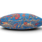 Turkish Fabric Pillow Cover 18x18, Royal Blue Boho Throw Pillow,Caucasus Carnation Pattern Decorative Sofa Accent Ethnic Cushion Turkish Fabric Pillow Cover 18x18, Royal Blue Boho Throw Pillow,Caucasus Carnation Pattern Decorative Sofa Accent Ethnic Cushion