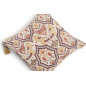 Turkish Fabric Pillow Cover 18x18, Beige Boho Throw Pillow, Carnation Pattern Decorative Sofa Accent Ethnic Cushion Case Turkish Fabric Pillow Cover 18x18, Beige Boho Throw Pillow, Carnation Pattern Decorative Sofa Accent Ethnic Cushion Case