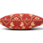 Turkish Fabric Pillow Cover 18x18, Red Boho Throw Pillow, Carnation Pattern Decorative Sofa Accent Ethnic Cushion Case Turkish Fabric Pillow Cover 18x18, Red Boho Throw Pillow, Carnation Pattern Decorative Sofa Accent Ethnic Cushion Case
