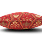 Turkish Fabric Pillow Cover 18x18, Red Boho Throw Pillow, Carnation Pattern Decorative Sofa Accent Ethnic Cushion Case Turkish Fabric Pillow Cover 18x18, Red Boho Throw Pillow, Carnation Pattern Decorative Sofa Accent Ethnic Cushion Case