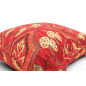 Turkish Fabric Pillow Cover 18x18, Red Boho Throw Pillow, Carnation Pattern Decorative Sofa Accent Ethnic Cushion Case Turkish Fabric Pillow Cover 18x18, Red Boho Throw Pillow, Carnation Pattern Decorative Sofa Accent Ethnic Cushion Case