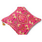 Turkish Fabric Pillow Cover 18x18, Mazenda Pink Boho Throw Pillow, Carnation Pattern Decorative Sofa Accent Ethnic Cushion Case Turkish Fabric Pillow Cover 18x18, Mazenda Pink Boho Throw Pillow, Carnation Pattern Decorative Sofa Accent Ethnic Cushion Case