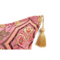 Turkish Fabric Pillow Cover 18x18, Pale Pink Boho Throw Pillow, Carnation Pattern Decorative Sofa Accent Ethnic Cushion Case