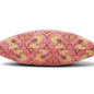 Turkish Fabric Pillow Cover 18x18, Pale Pink Boho Throw Pillow, Carnation Pattern Decorative Sofa Accent Ethnic Cushion Case