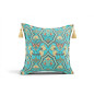 Turkish Fabric Pillow Cover 18x18, Turquoise Blue Boho Throw Pillow,Carnation Pattern Decorative Sofa Accent Ethnic Cushion Case Turkish Fabric Pillow Cover 18x18, Turquoise Blue Boho Throw Pillow,Carnation Pattern Decorative Sofa Accent Ethnic Cushion Case