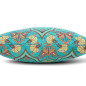 Turkish Fabric Pillow Cover 18x18, Turquoise Blue Boho Throw Pillow,Carnation Pattern Decorative Sofa Accent Ethnic Cushion Case Turkish Fabric Pillow Cover 18x18, Turquoise Blue Boho Throw Pillow,Carnation Pattern Decorative Sofa Accent Ethnic Cushion Case