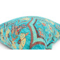 Turkish Fabric Pillow Cover 18x18, Turquoise Blue Boho Throw Pillow,Carnation Pattern Decorative Sofa Accent Ethnic Cushion Case Turkish Fabric Pillow Cover 18x18, Turquoise Blue Boho Throw Pillow,Carnation Pattern Decorative Sofa Accent Ethnic Cushion Case