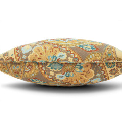 Turkish Fabric Pillow Cover 18x18, Boho Throw Pillow, Paysley Pattern Decorative Sofa Accent Ethnic Cushion Case Made in Turkey