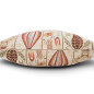 Turkish Fabric Pillow Cover 18x18, Beige Boho Throw Pillow, Dream Pattern Decorative Sofa Accent Ethnic Cushion Case