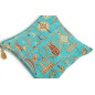 Turkish Fabric Pillow Cover 18x18, Turquoise Blue Boho Throw Pillow, Dream Pattern Decorative Sofa Accent Ethnic Cushion Case Turkish Fabric Pillow Cover 18x18, Turquoise Blue Boho Throw Pillow, Dream Pattern Decorative Sofa Accent Ethnic Cushion Case