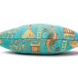 Turkish Fabric Pillow Cover 18x18, Turquoise Blue Boho Throw Pillow, Dream Pattern Decorative Sofa Accent Ethnic Cushion Case Turkish Fabric Pillow Cover 18x18, Turquoise Blue Boho Throw Pillow, Dream Pattern Decorative Sofa Accent Ethnic Cushion Case