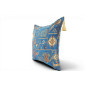 Turkish Fabric Pillow Cover 18x18, Royal Blue Boho Throw Pillow, Dream Pattern Decorative Sofa Accent Ethnic Cushion Case Turkish Fabric Pillow Cover 18x18, Royal Blue Boho Throw Pillow, Dream Pattern Decorative Sofa Accent Ethnic Cushion Case