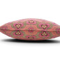 Turkish Fabric Pillow Cover 18x18, Pale Pink Boho Throw Pillow, Tiger Eyes Pattern Decorative Sofa Accent Ethnic Cushion Case