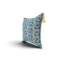 Turkish Fabric Pillow Cover 18x18, Royal Blue Boho Throw Pillow, Tiger Eyes Pattern Decorative Sofa Accent Ethnic Cushion Case Turkish Fabric Pillow Cover 18x18, Royal Blue Boho Throw Pillow, Tiger Eyes Pattern Decorative Sofa Accent Ethnic Cushion Case