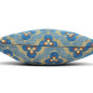 Turkish Fabric Pillow Cover 18x18, Royal Blue Boho Throw Pillow, Tiger Eyes Pattern Decorative Sofa Accent Ethnic Cushion Case Turkish Fabric Pillow Cover 18x18, Royal Blue Boho Throw Pillow, Tiger Eyes Pattern Decorative Sofa Accent Ethnic Cushion Case