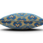 Turkish Fabric Pillow Cover 18x18, Royal Blue Boho Throw Pillow, Tiger Eyes Pattern Decorative Sofa Accent Ethnic Cushion Case Turkish Fabric Pillow Cover 18x18, Royal Blue Boho Throw Pillow, Tiger Eyes Pattern Decorative Sofa Accent Ethnic Cushion Case