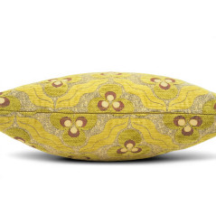 Turkish Fabric Pillow Cover 18x18, Pistachio Green Boho Throw Pillow, Tiger Eyes Pattern Decorative Sofa Accent Ethnic Cushion