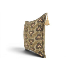 Fabric Pillow,Fabric Pillow 18x18,Moss Green Tiger Eyes Pattern Turkish Fabric Pillow Cover,Decorative Accent and Throw Pillow