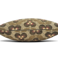 Turkish Fabric Pillow Cover 18x18, Moss Green Boho Throw Pillow, Tiger Eyes Pattern Decorative Sofa Accent Ethnic Cushion Case