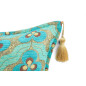 Turkish Fabric Pillow Cover 18x18, Turquoise Blue Boho Throw Pillow, Tiger Eyes Pattern Decorative Sofa Accent Ethnic Cushion Turkish Fabric Pillow Cover 18x18, Turquoise Blue Boho Throw Pillow, Tiger Eyes Pattern Decorative Sofa Accent Ethnic Cushion