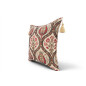 Turkish Fabric Pillow Cover 18x18, Beige Boho Throw Pillow, Morocco Tulip Pattern Decorative Sofa Accent Ethnic Cushion Case Turkish Fabric Pillow Cover 18x18, Beige Boho Throw Pillow, Morocco Tulip Pattern Decorative Sofa Accent Ethnic Cushion Case