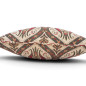 Turkish Fabric Pillow Cover 18x18, Beige Boho Throw Pillow, Morocco Tulip Pattern Decorative Sofa Accent Ethnic Cushion Case Turkish Fabric Pillow Cover 18x18, Beige Boho Throw Pillow, Morocco Tulip Pattern Decorative Sofa Accent Ethnic Cushion Case