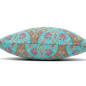 Turkish Fabric Pillow Cover 18x18, Turquoise Blue Boho Throw Pillow, Morocco Tulip Pattern Decorative Sofa Accent Ethnic Cushion Turkish Fabric Pillow Cover 18x18, Turquoise Blue Boho Throw Pillow, Morocco Tulip Pattern Decorative Sofa Accent Ethnic Cushion