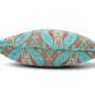 Turkish Fabric Pillow Cover 18x18, Turquoise Blue Boho Throw Pillow, Morocco Tulip Pattern Decorative Sofa Accent Ethnic Cushion Turkish Fabric Pillow Cover 18x18, Turquoise Blue Boho Throw Pillow, Morocco Tulip Pattern Decorative Sofa Accent Ethnic Cushion