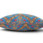 Turkish Fabric Pillow Cover 18x18, Royal Blue Boho Throw Pillow,Morocco Tulip Pattern Decorative Sofa Accent Ethnic Cushion Case Turkish Fabric Pillow Cover 18x18, Royal Blue Boho Throw Pillow,Morocco Tulip Pattern Decorative Sofa Accent Ethnic Cushion Case