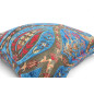 Turkish Fabric Pillow Cover 18x18, Royal Blue Boho Throw Pillow,Morocco Tulip Pattern Decorative Sofa Accent Ethnic Cushion Case Turkish Fabric Pillow Cover 18x18, Royal Blue Boho Throw Pillow,Morocco Tulip Pattern Decorative Sofa Accent Ethnic Cushion Case