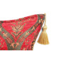Turkish Fabric Pillow Cover 18x18, Red Boho Throw Pillow, Morocco Tulip Pattern Decorative Sofa Accent Ethnic Cushion Case Turkish Fabric Pillow Cover 18x18, Red Boho Throw Pillow, Morocco Tulip Pattern Decorative Sofa Accent Ethnic Cushion Case