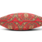Turkish Fabric Pillow Cover 18x18, Red Boho Throw Pillow, Morocco Tulip Pattern Decorative Sofa Accent Ethnic Cushion Case Turkish Fabric Pillow Cover 18x18, Red Boho Throw Pillow, Morocco Tulip Pattern Decorative Sofa Accent Ethnic Cushion Case