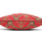 Turkish Fabric Pillow Cover 18x18, Red Boho Throw Pillow, Morocco Tulip Pattern Decorative Sofa Accent Ethnic Cushion Case Turkish Fabric Pillow Cover 18x18, Red Boho Throw Pillow, Morocco Tulip Pattern Decorative Sofa Accent Ethnic Cushion Case
