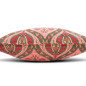 Turkish Fabric Pillow Cover 18x18, Pale Pink Boho Throw Pillow, Morocco Tulip Pattern Decorative Sofa Accent Ethnic Cushion Case