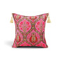 Turkish Fabric Pillow Cover 18x18, Mazenda Pink Boho Throw Pillow, Morocco Tulip Pattern Decorative Sofa Accent Ethnic Cushion Turkish Fabric Pillow Cover 18x18, Mazenda Pink Boho Throw Pillow, Morocco Tulip Pattern Decorative Sofa Accent Ethnic Cushion
