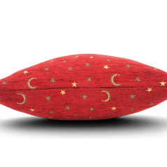 Turkish Fabric Pillow Cover 18x18, Red Boho Throw Pillow, Arabian Night Pattern Decorative Sofa Accent Ethnic Cushion Case