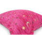 Turkish Fabric Pillow Cover 18x18, Mazenda Pink Boho Throw Pillow, Arabian Night Pattern Decorative Sofa Accent Ethnic Cushion