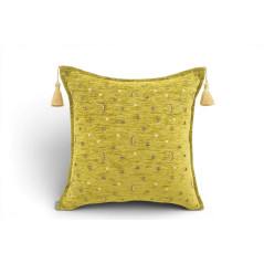 Fabric Pillow,Fabric Pillow 18x18,Pistachio Green Arabian NIght Pattern Turkish Fabric Pillow Cover,Decorative and Throw Pillow