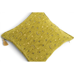 Turkish Fabric Pillow Cover 18x18, Pistachio Green Boho Throw Pillow,Arabian Night Pattern Decorative Sofa Accent Ethnic Cushion