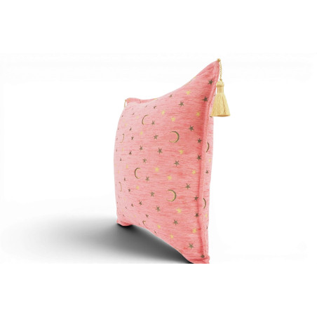 Fabric Pillow, Fabric Pillow 18x18, Pale Pink Arabian NIght Pattern Turkish Fabric Pillow Cover, Decorative Accent and Throw Pil
