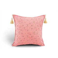 Fabric Pillow,Fabric Pillow 18x18,Pale Pink Arabian NIght Pattern Turkish Fabric Pillow Cover,Decorative Accent and Throw Pillow