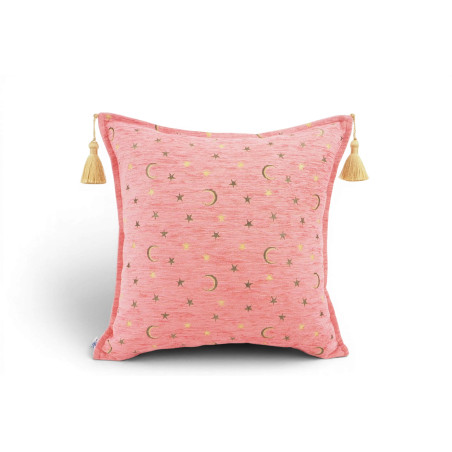 Fabric Pillow,Fabric Pillow 18x18,Pale Pink Arabian NIght Pattern Turkish Fabric Pillow Cover,Decorative Accent and Throw Pillow