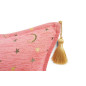 Turkish Fabric Pillow Cover 18x18, Pale Pink Boho Throw Pillow, Arabian Night Pattern Decorative Sofa Accent Ethnic Cushion Case